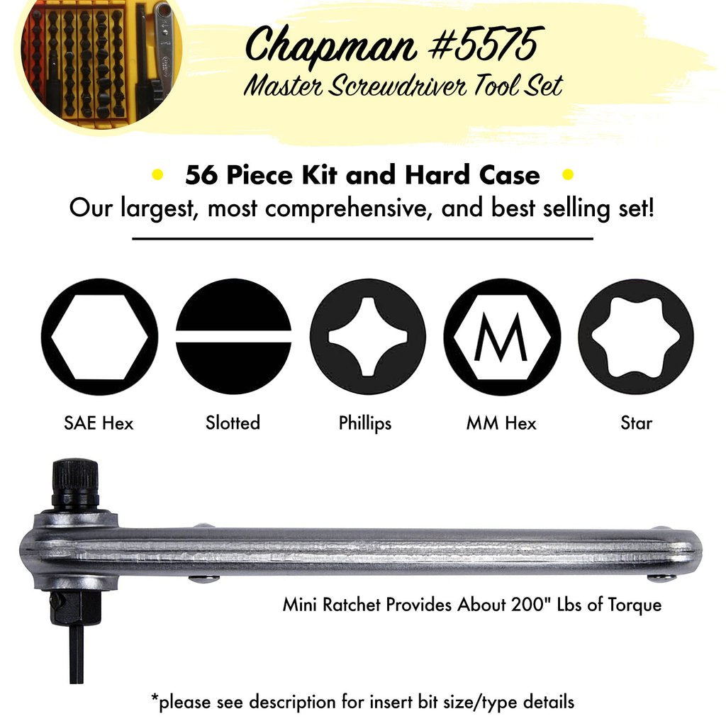 Chapman 27 Piece Screwdriver Set - No. 7331