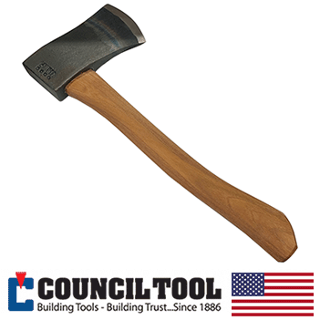 Council Tool 2 lb. Dayton Axe Head w/ a 14" Curved Hickory Handle (SU20HCT14)