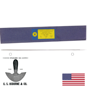C.S. Osborne 12" Straight Double Round Point Needles Dozen Pack 505-12 (505-12)