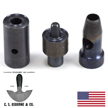 C.S. Osborne Die and Hole Cutter for #12 (1-9/16") Grommets WDIGRC12 (WDIGRC12)