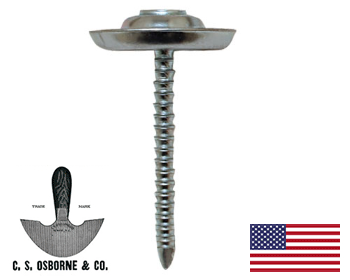 C.S. Osborne #36 Threaded Nail Button Back 3/4" Long WTN3634-5 (720 count) (WTN3634-5)