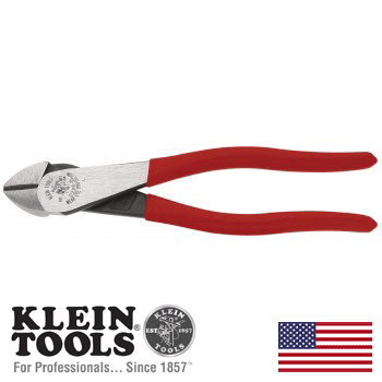 Klein 8" High-Leverage Diagonal-Cutting Pliers (D228-8)