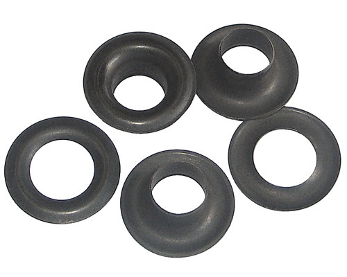 1 GR. Dull Black 1/4" USA Grommets #0 (B1-0)