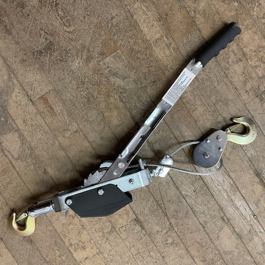 Deuer Mini-Mule double drive convertible cable puller, 1-2 ton, 6-12'cable (MM1212CDD)