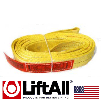 Lift-All 2" x 12' Sling Flat Eye Poly Web Double Ply (EE2802DFX12)