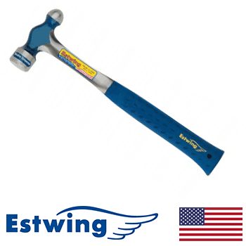 Estwing E3-12BP Solid Steel 12oz Ball Pein Hammer with Nylon Grip (E3-12BP)