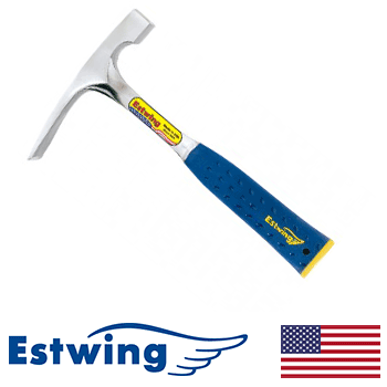 Estwing 24oz Solid Steel Bricklayer & Masonry Hammer w/ Nylon Grip (E3-24BLC)