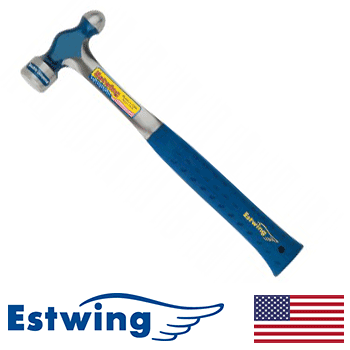 Estwing E3-24BP Solid Steel 24oz Ball Pein Hammer with Nylon Grip (E3-24BP)