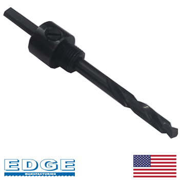 Edge 6MM Round Shank w/ Flats Hole Saw Arbor 1/2 x 20 Thread (99041)