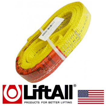 Lift-All 1" 2 Ply 6' Flat Poly Web Eye to Eye Sling (EE2801DFX6)