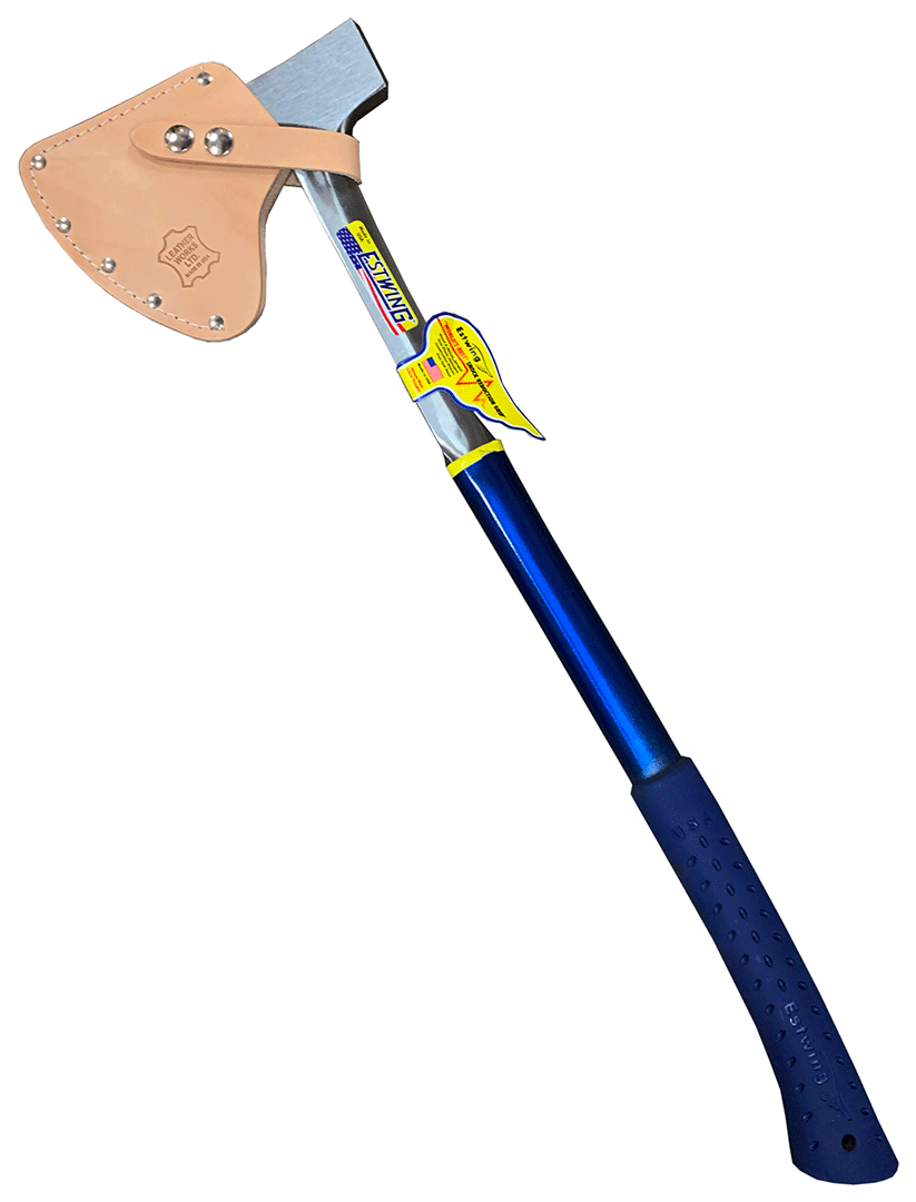 No. 5 US Made Top Grain Leather Axe Sheath (Fits 26" Estwing Camper's Axe E45A) (NO.5S)