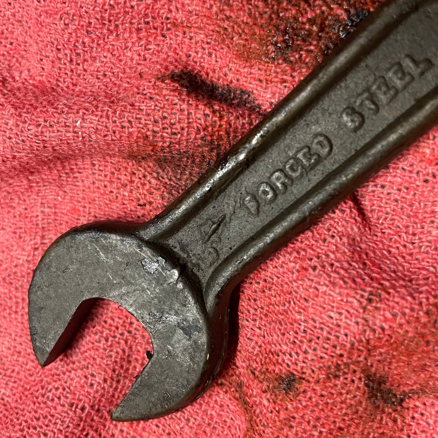 Bridgeport Forged Steel NOS WWII Era Open End 5/8" x 3/4" Wrench