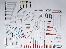256 Pieces including WT796 Eight Drawer Roller Cabinet (125WR)