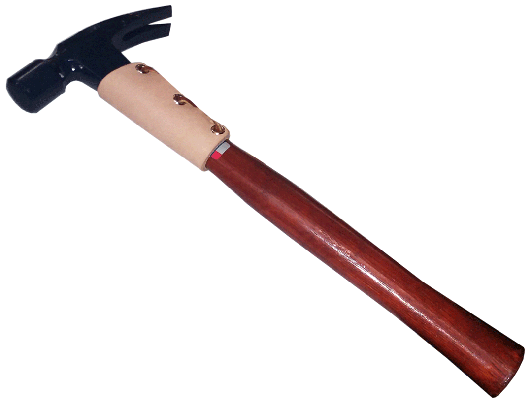 US Made Top Grain Leather Hammer & Hatchet Collar w/ Eyelets & Laces (HC1)