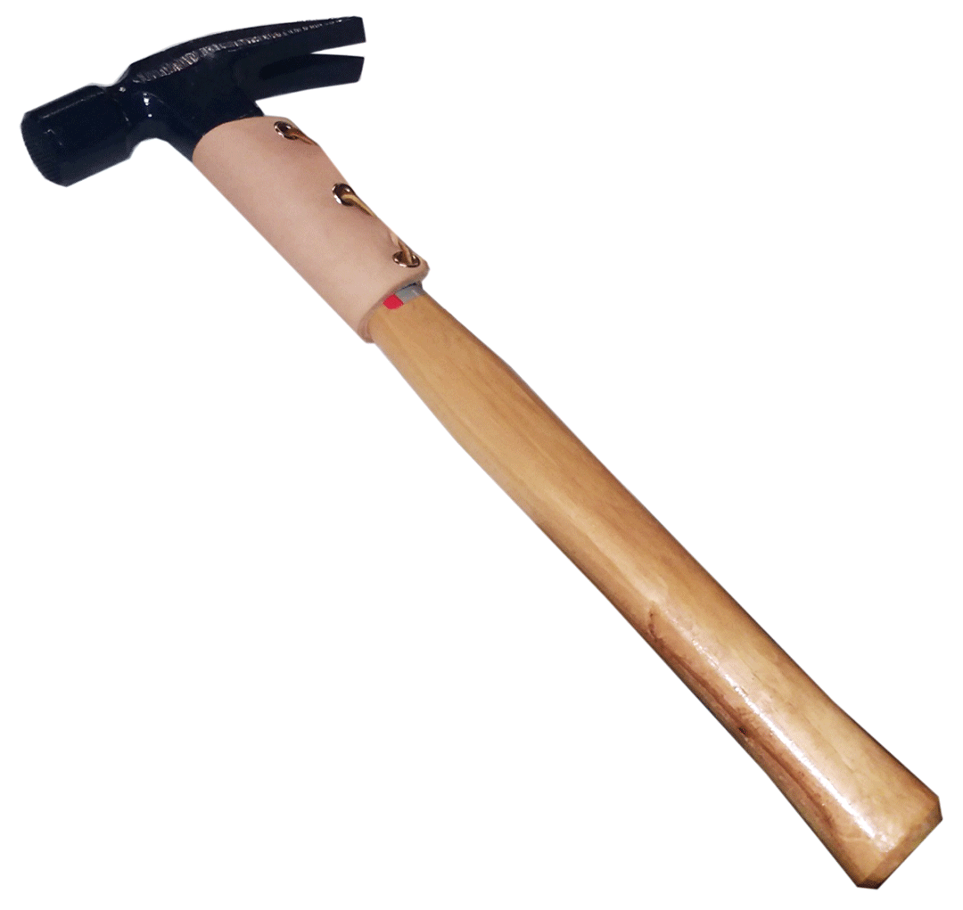 US Made Top Grain Leather Hammer & Hatchet Collar w/ Eyelets & Laces (HC1)