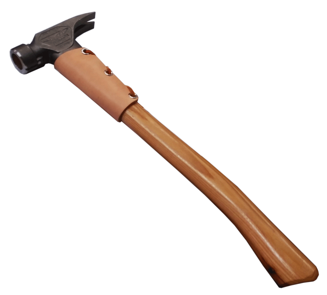 US Made Top Grain Leather Hammer & Hatchet Collar w/ Eyelets & Laces (HC1)