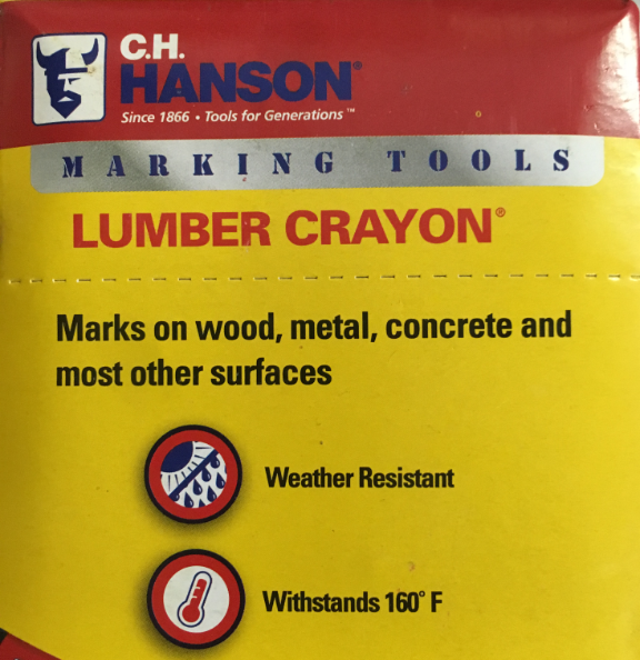 C.H. Hanson Lumber Yellow Crayon 10368 (10368)