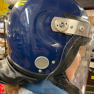 Used British Anti-Riot "Topper" Helmet with Face Shield (ANTI-RIOT)