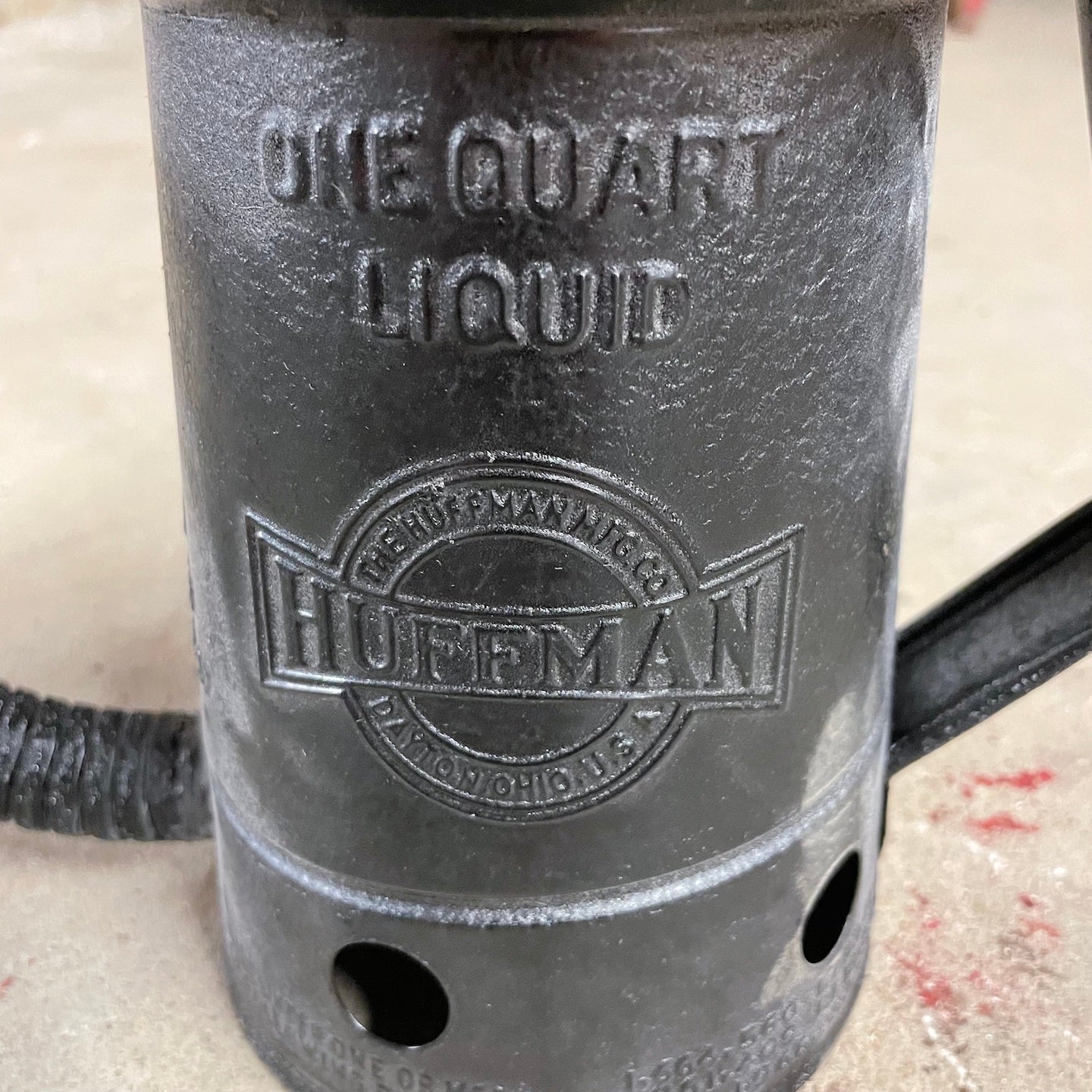 1 Quart Hoffman Crack-L-Chrome Oil Can NOS Boxed