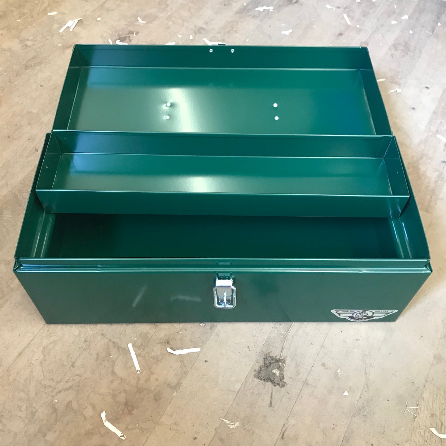 Pioneer Steel 16" x 7" x 7 1/4" Mechanic's Box w/ Removable 1/2" Tray (1416-01)