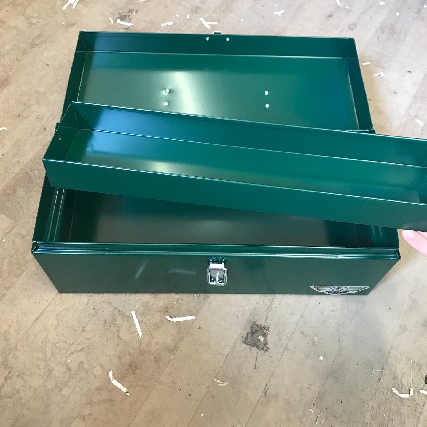 Pioneer Steel 16" x 7" x 7 1/4" Mechanic's Box w/ Removable 1/2" Tray (1416-01)