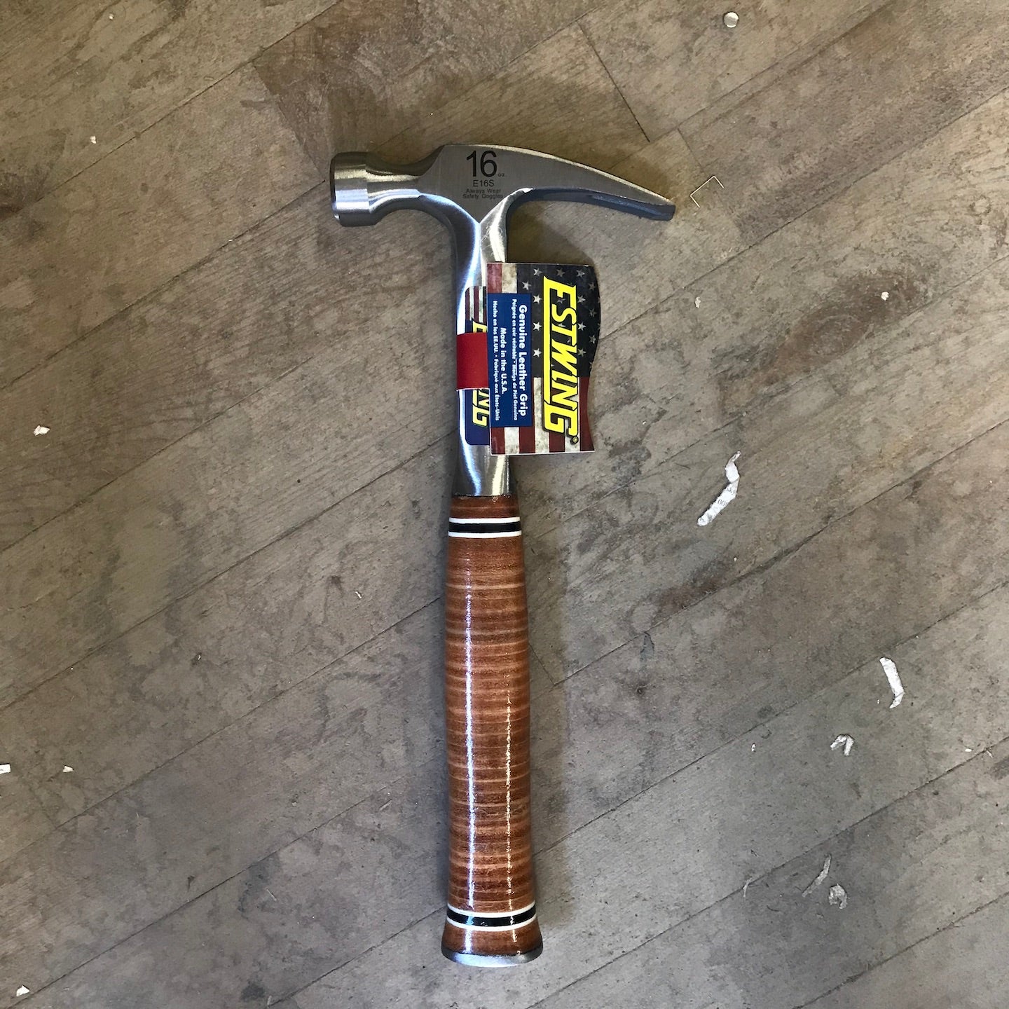 Estwing 16 oz Leather-Handled Rip Hammer (E16S)
