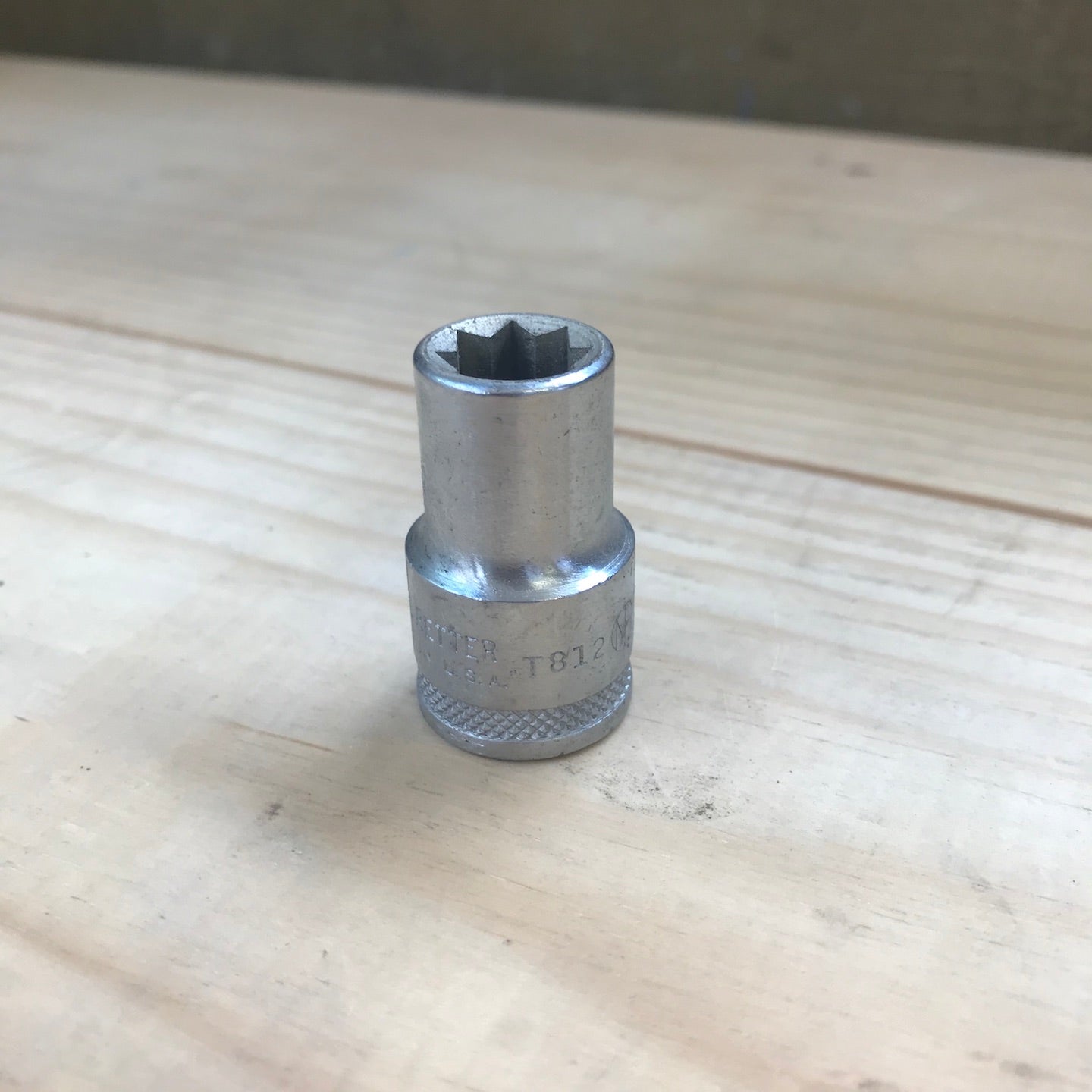 None Better 1/2" Drive 3/8" 8 Pt. US Socket (T812)