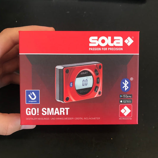 SOLA GO! Smart Digital Magnetic Pocket Level with Bluetooth (LSGOMD)