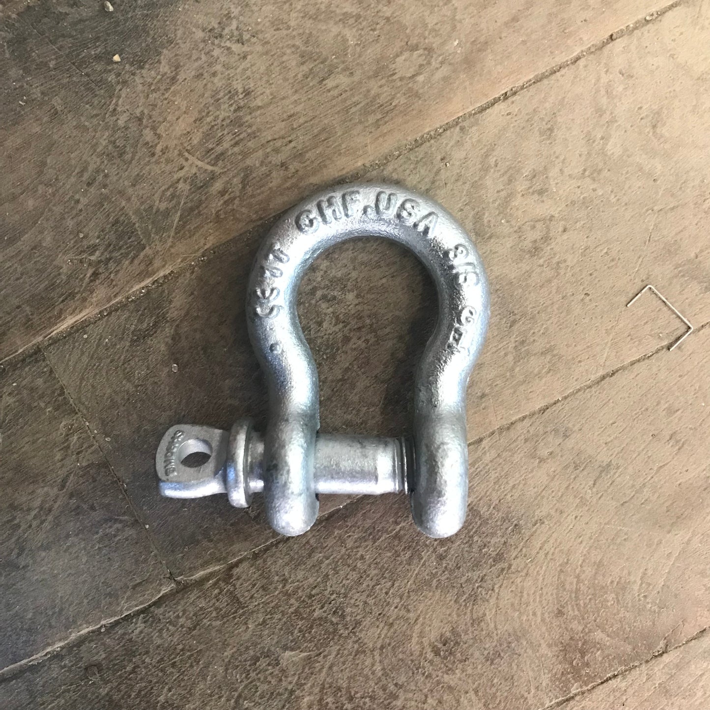 Chicago Hardware 3/8" Galvanized Anchor Screw Pin Shackle (20120-9)