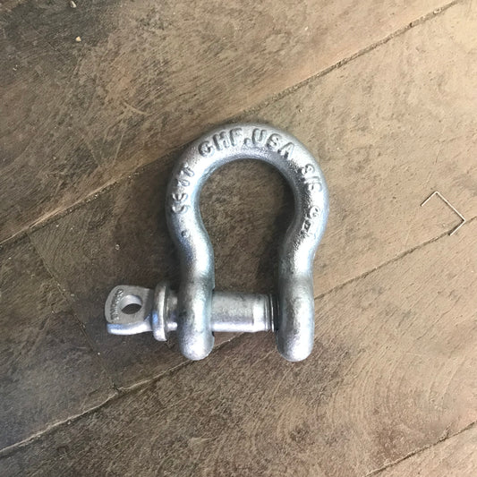 Chicago Hardware 3/8" Galvanized Anchor Screw Pin Shackle (20120-9)