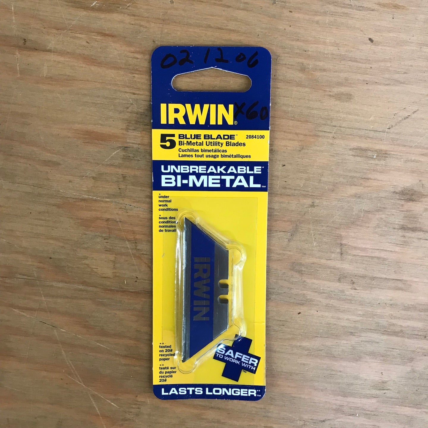 Irwin Blue Blade 5 Pack Bi-Metal Utility Blades (2084100)