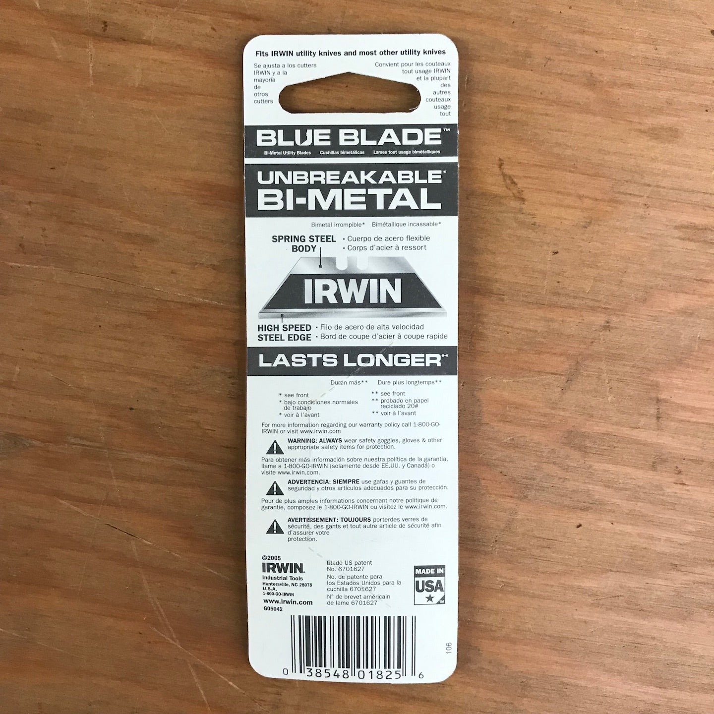 Irwin Blue Blade 5 Pack Bi-Metal Utility Blades (2084100)