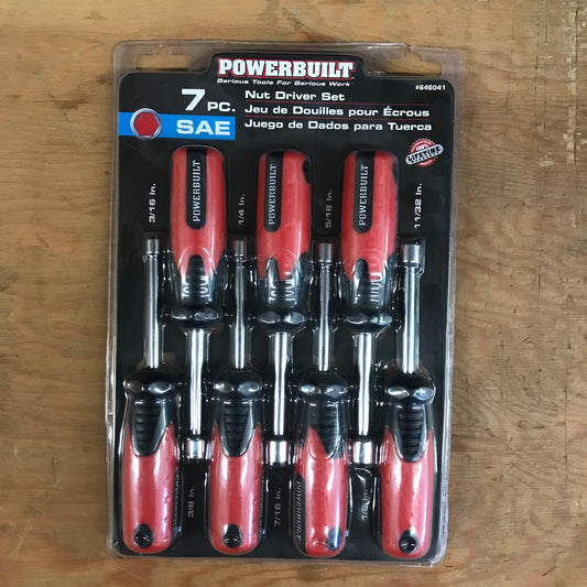 Powerbuilt 7 Pc Nut Driver Set (646041)