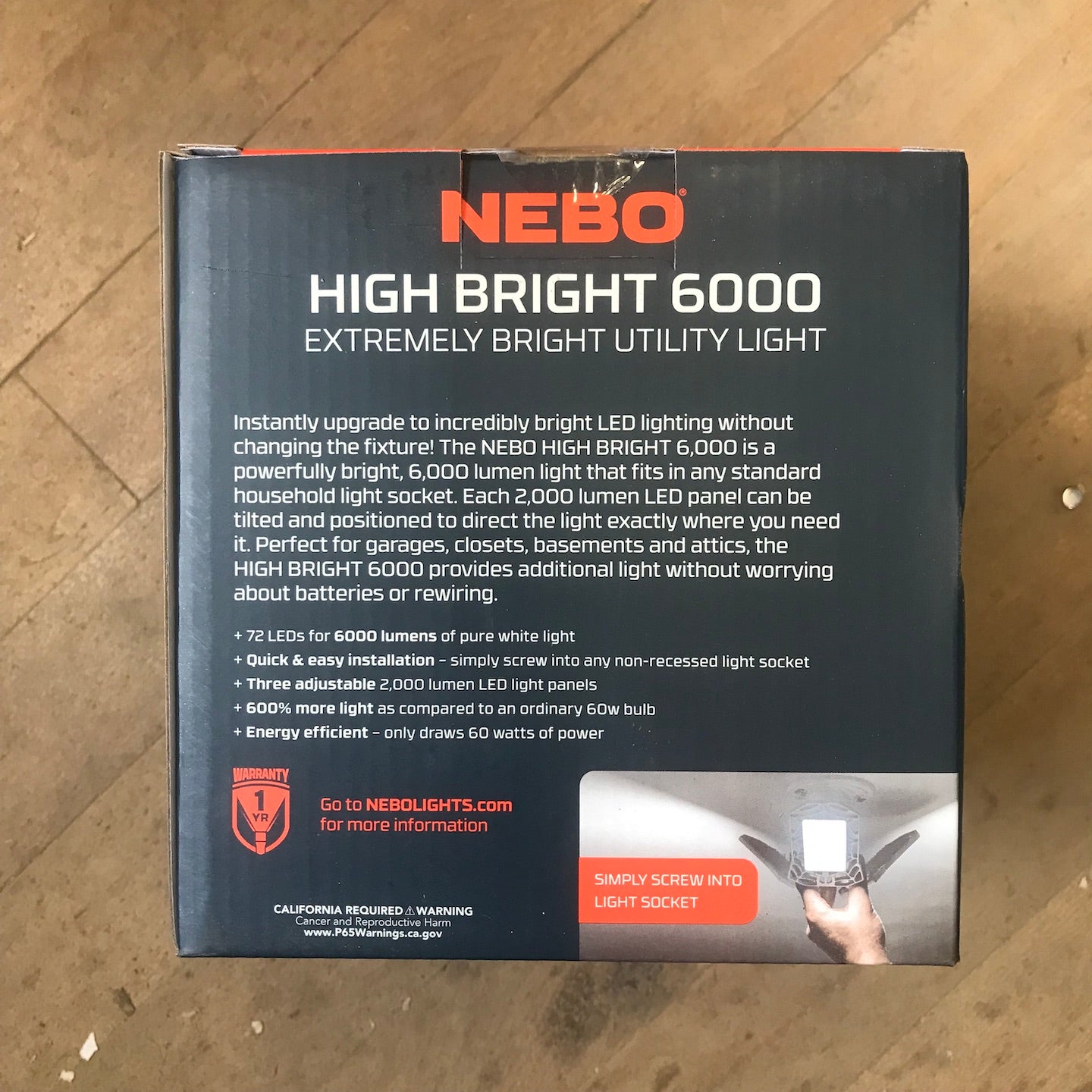 Nebo High Bright 6000 Utility Light (NEB-OTH-0001)