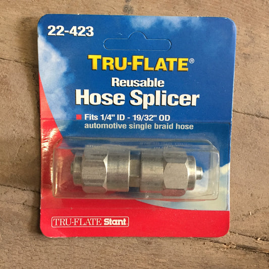 Tru-Flate Reusable Hose Splicer, fits 1/4" ID - 19/32" OD (22-423)
