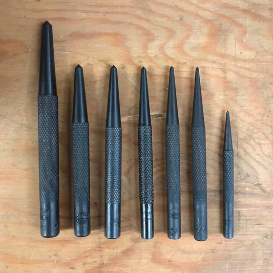 6 Pc Center Punch Set 1/16  - 5/64  - 3/32  - 1/8  - 5/32  - 3/16  (WH7CPS)