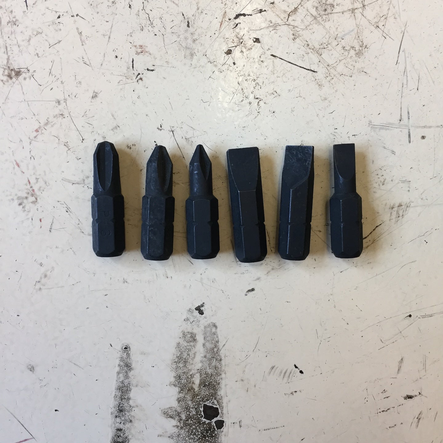 Misc. 6 pc. Bit Set - 3 Slotted/3 Phillips (GLO-1)
