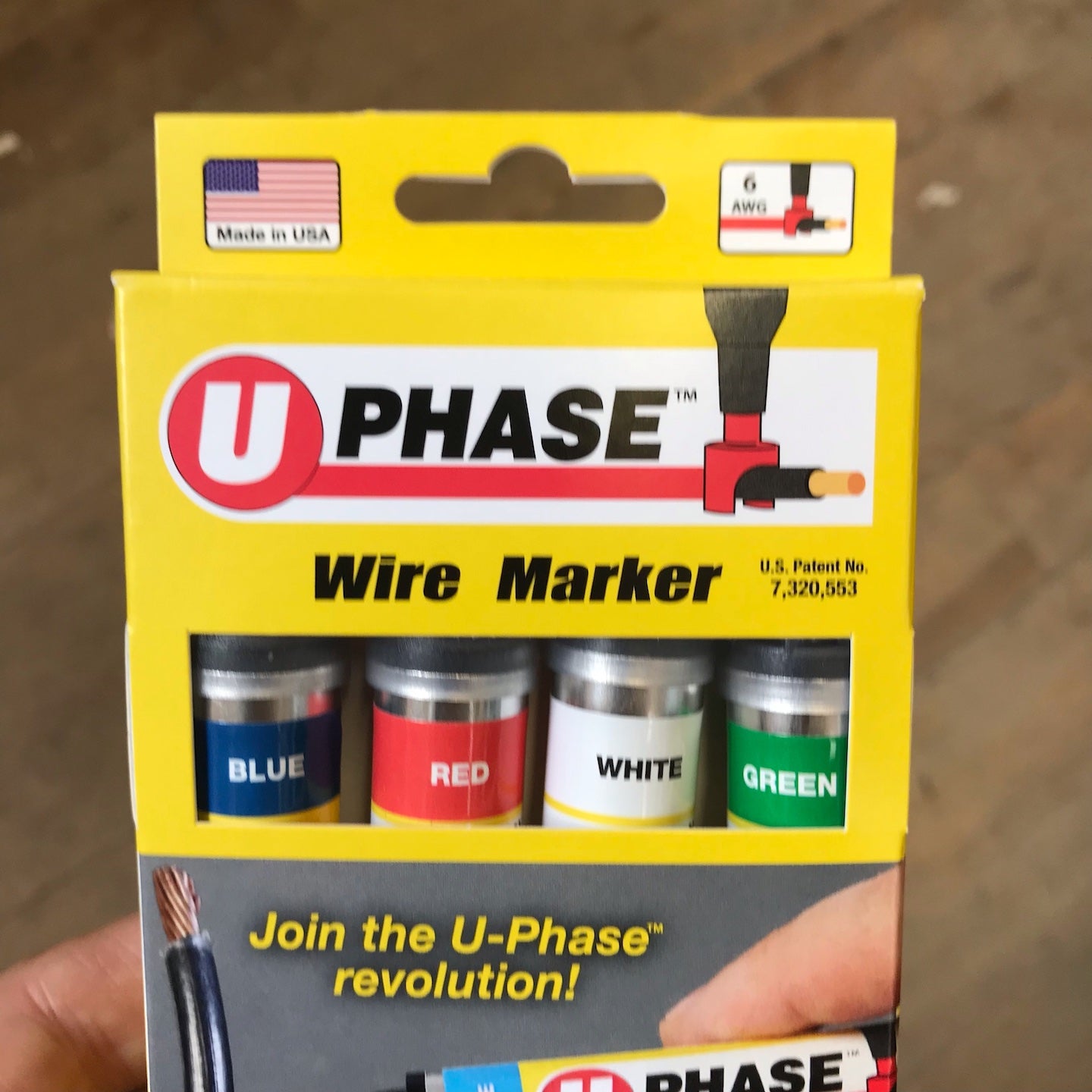 U Mark U.S. Made Set of 4 U-Phase Wire Markers (10718PSA)