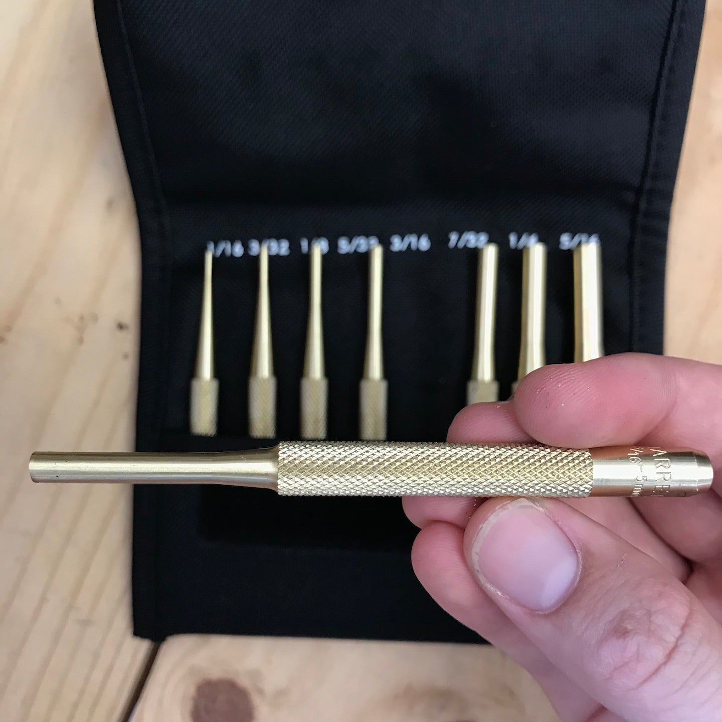 Starrett 8 Pc. Brass Drive Pin Punch Set (SB565Z)