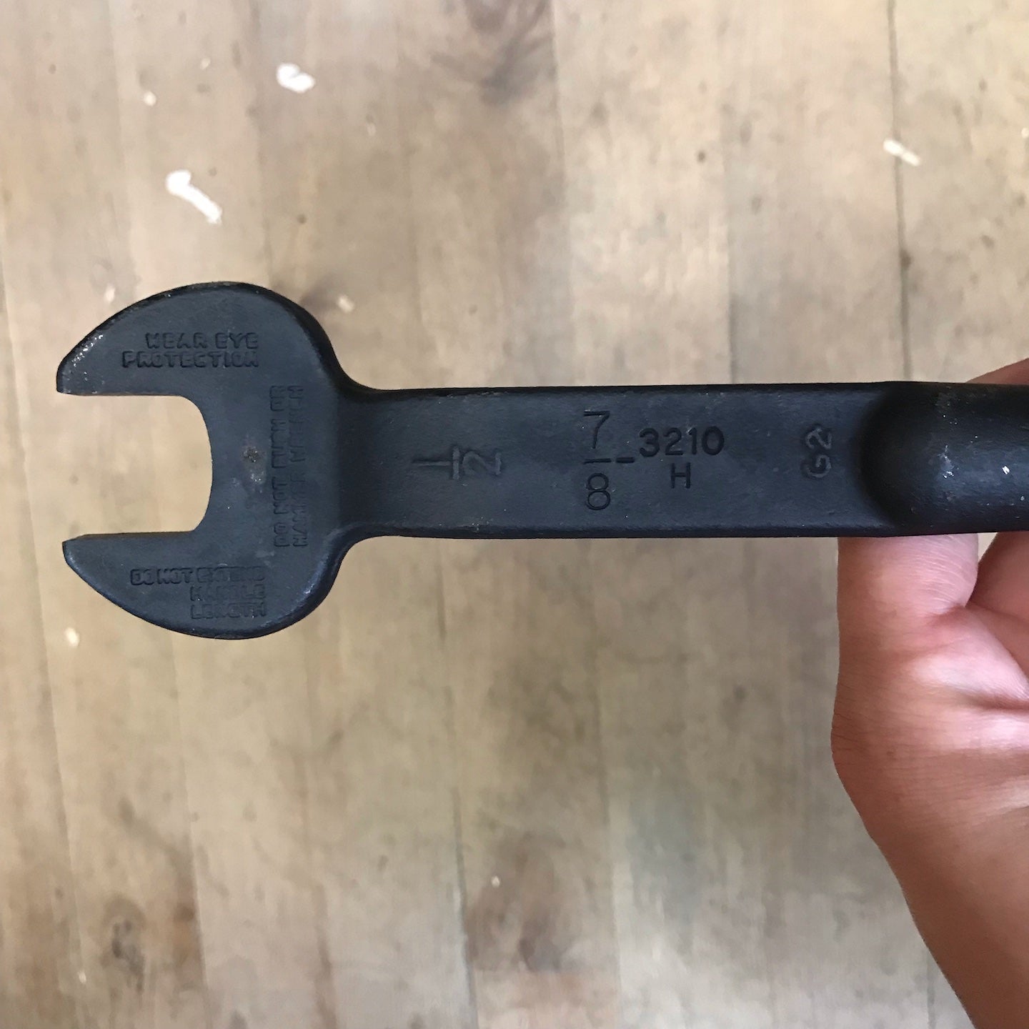 Klein Spud Wrench 7/8" Nominal Opening for Heavy Nut (3210H)
