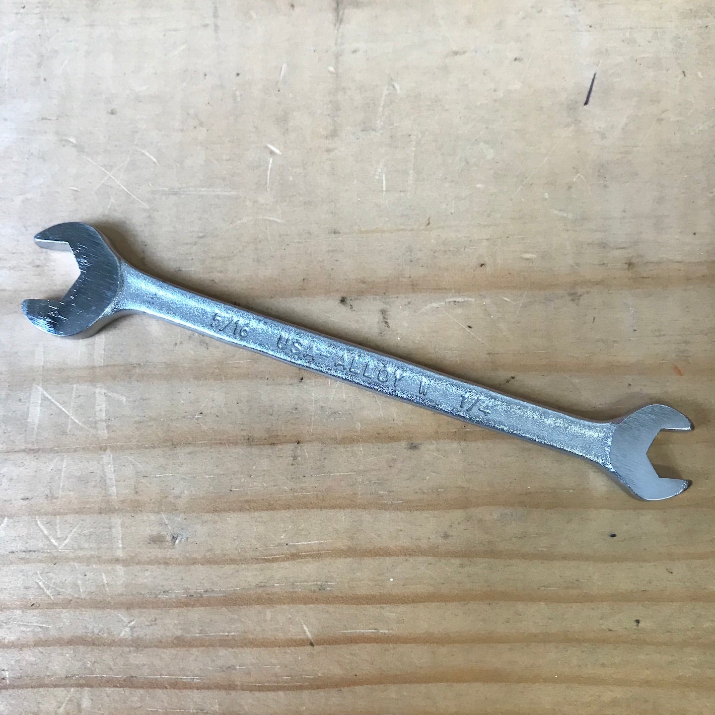 NOS Wright 5/16" x 1/4" Open End Wrench (1310-C)