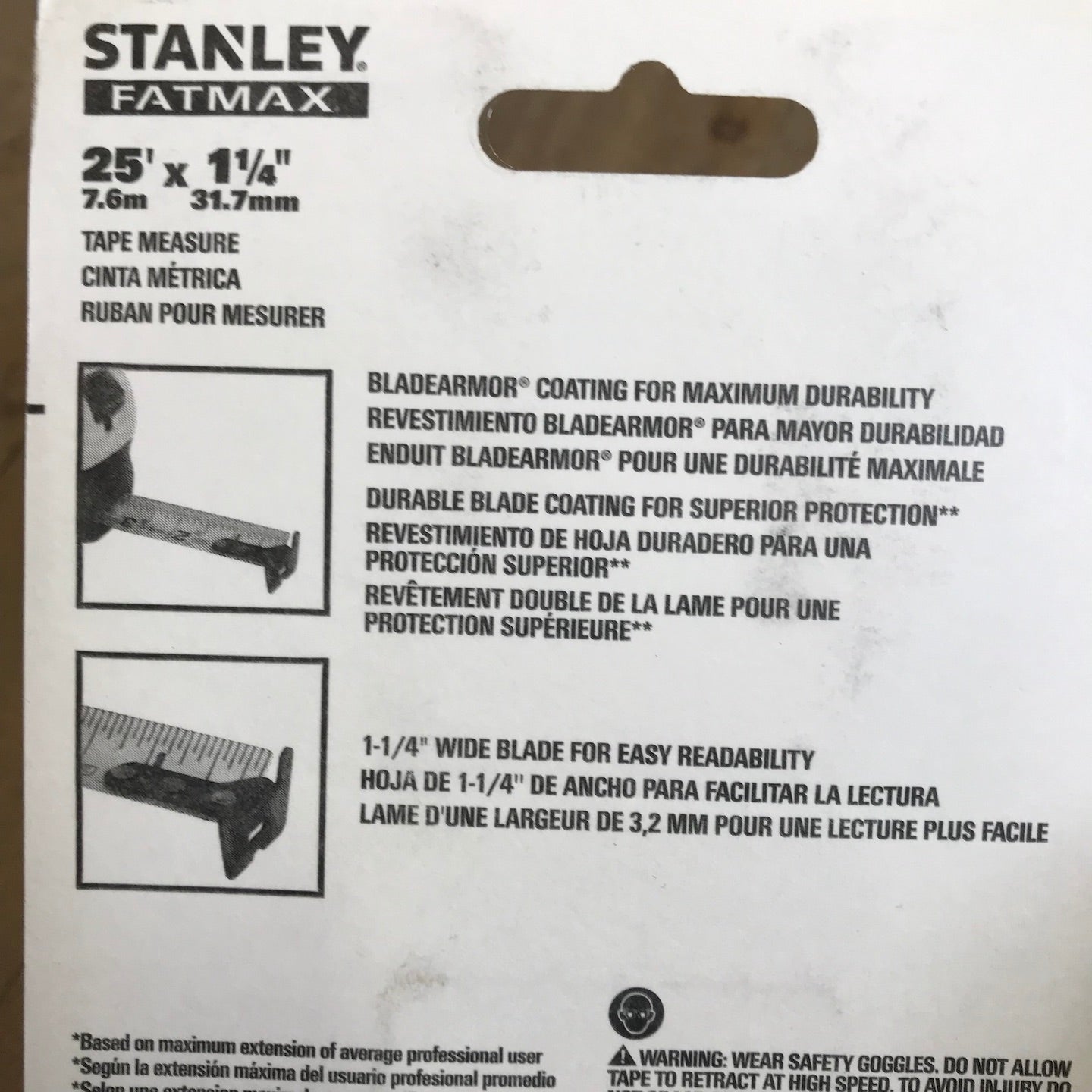 Stanley Fatmax 25' x 1 1/4" Tape Measure (33-725)