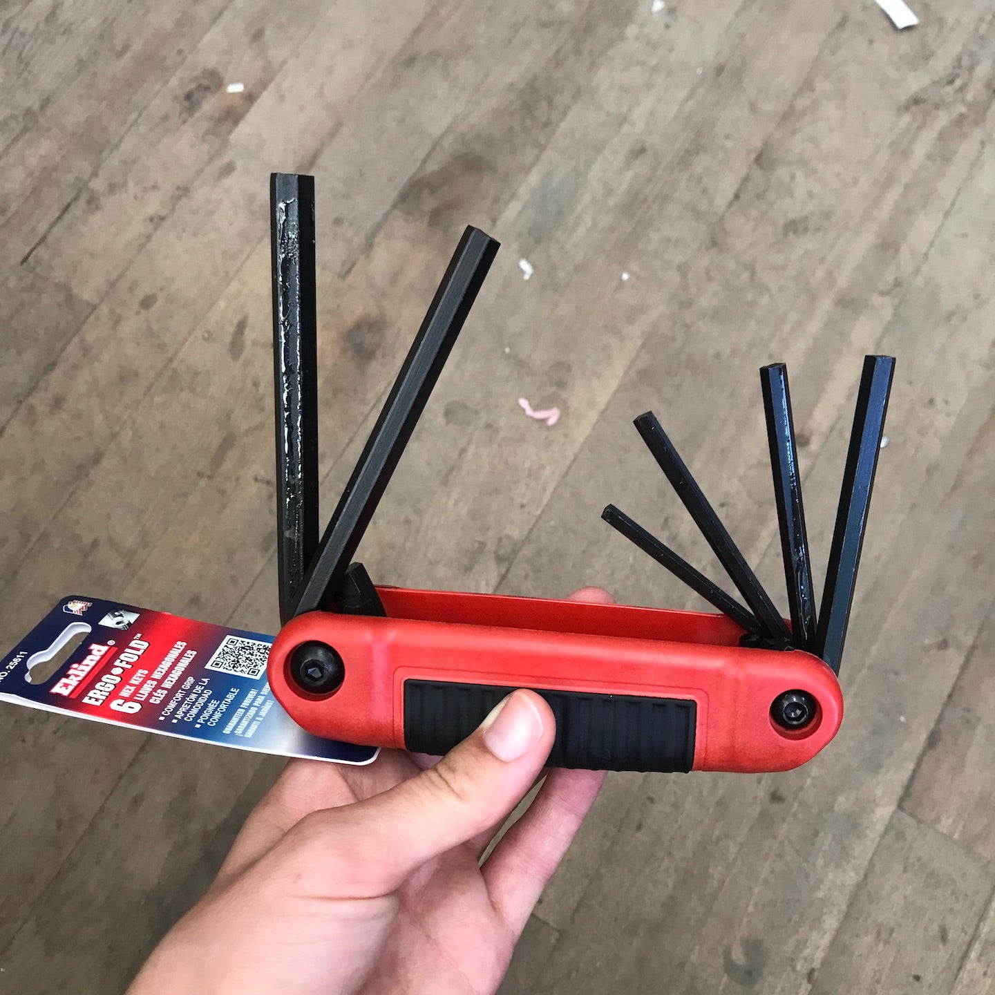 Eklind 6pc Ergonomic Folding Allen Wrench Set (5/32