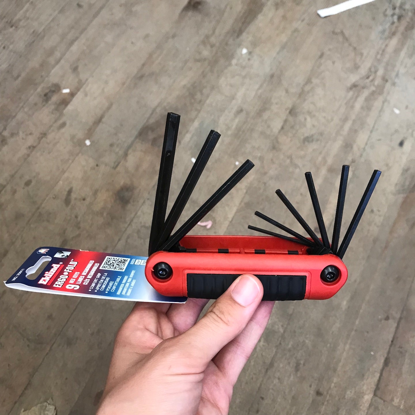 Eklind 9pc Ergonomic Folding Allen Wrench Set (5/64