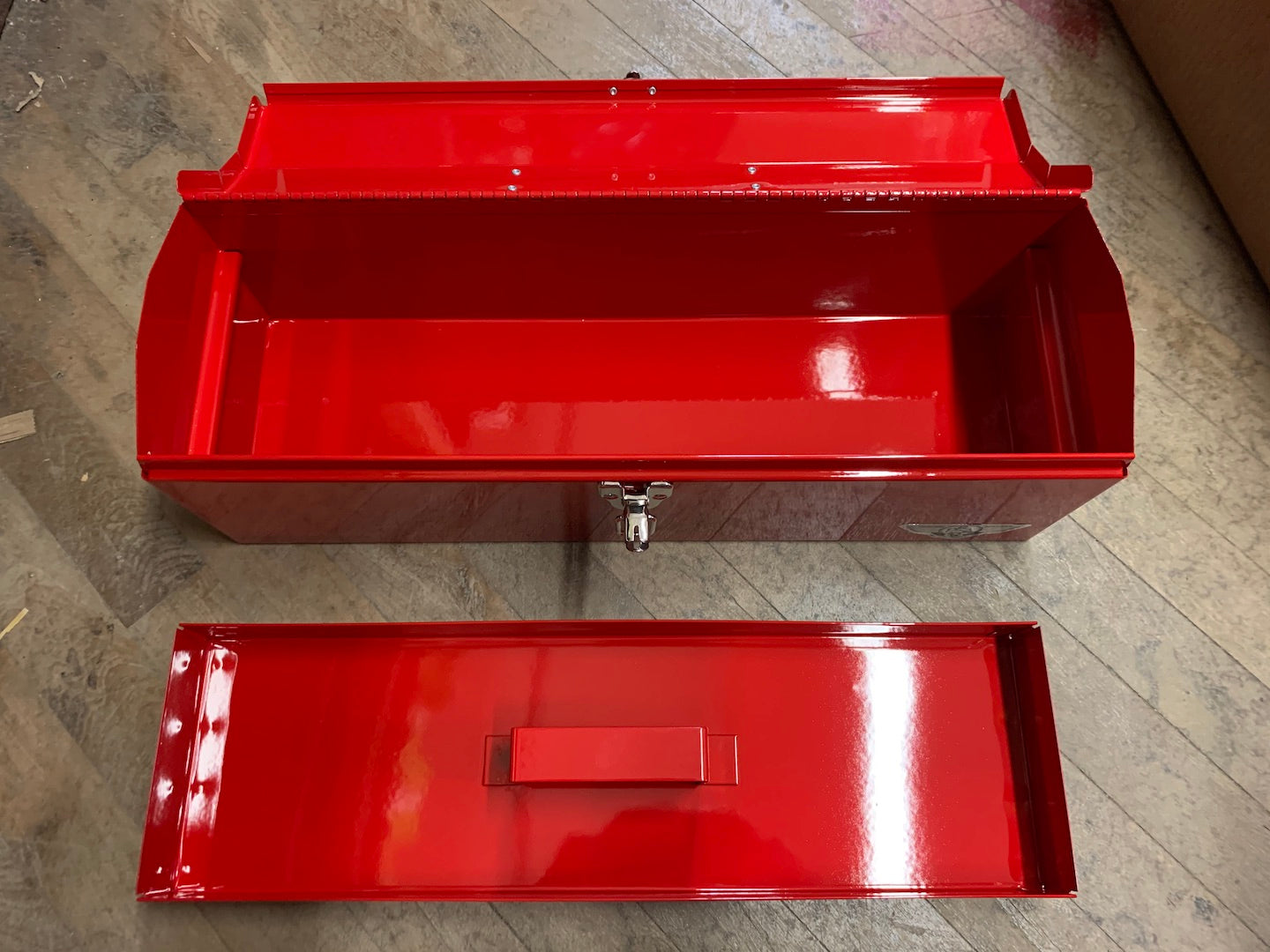 Pioneer Steel Red Toolbox w/ Removable Tray 19" x 6" x 6 1/2" (R102)