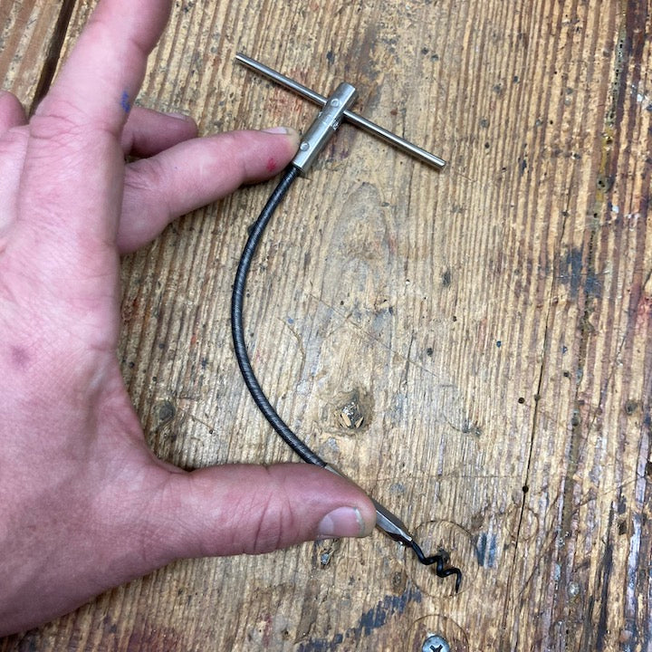 C.S. Osborne 7 3/4" Flexible Packing Hook w/ Replaceable Tip (1104F-1)