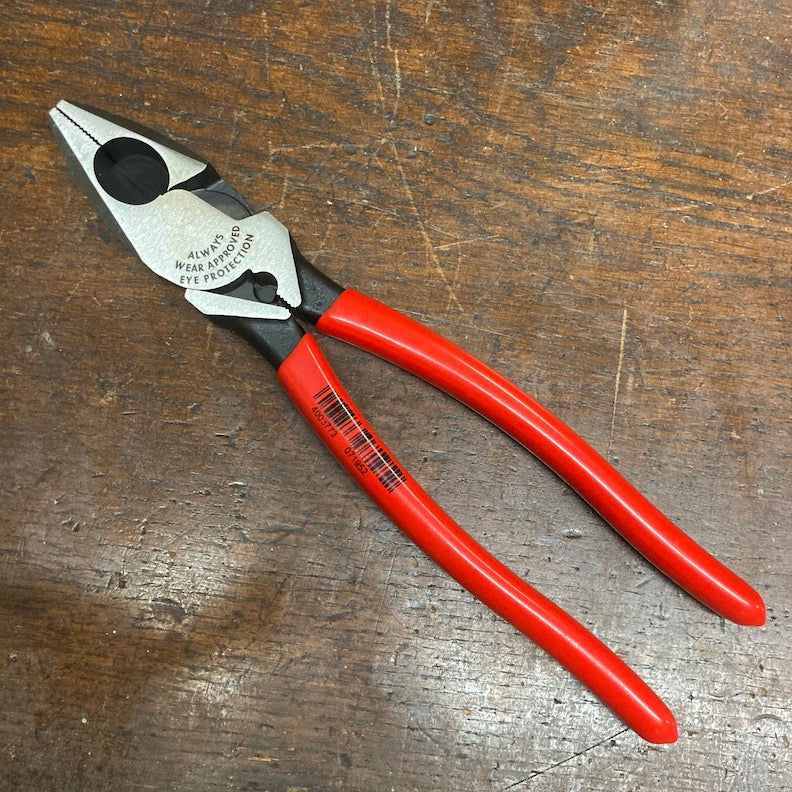 Knipex Lineman's Pliers w/ Fish Tape Puller & Crimper (0911240)