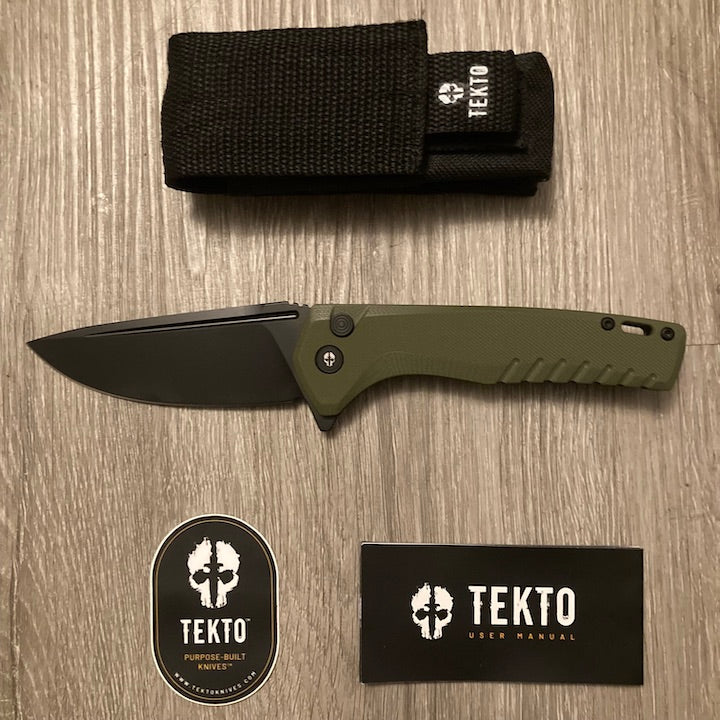 Tekto Knives F3 Charlie Button Lock (TKTF3)