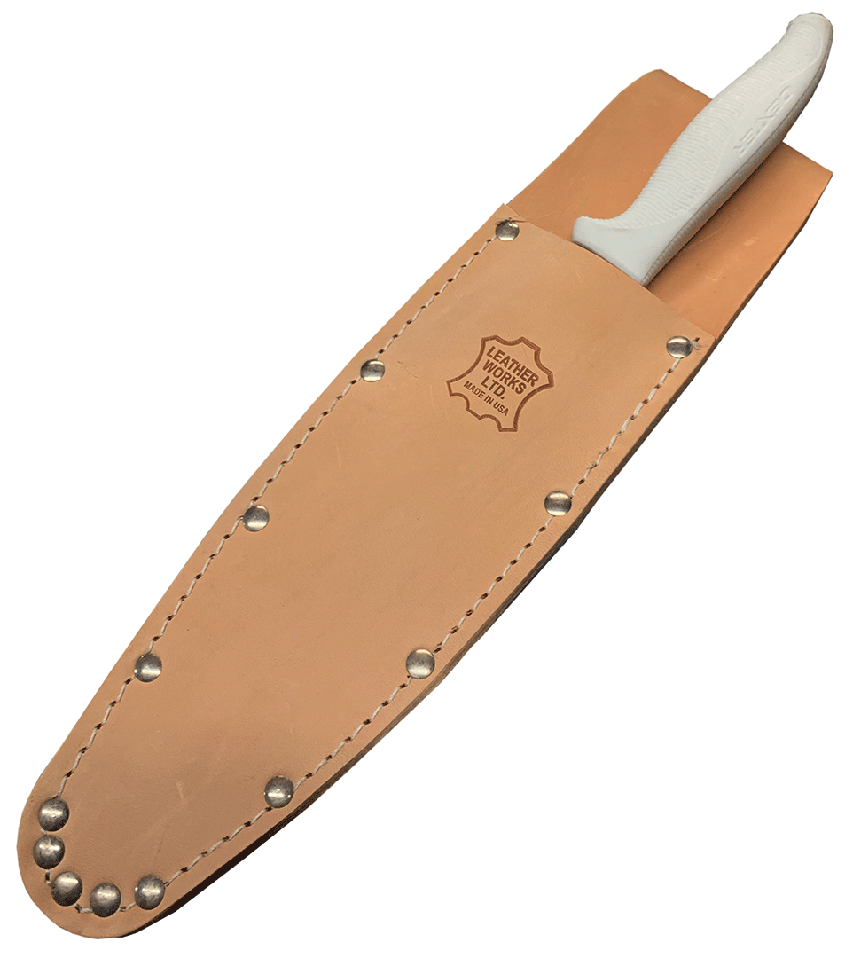 US Made Top Grain Leather Sheath for 8" Insulators Knives / 10" Scissors (H21)