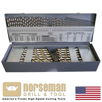 115 pc High Speed Norseman Drill Bit Set (J-115)